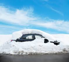 car buried in snow